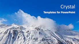  Presentation with resort - Slide deck consisting of mountain-ski-resort-hochgurgl-austria background and a dark gray colored foreground