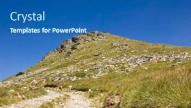  Presentation with mountain top - Amazing presentation having mountain-top-and-the-road backdrop and a ocean colored foreground