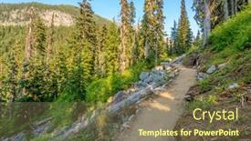  Presentation with british columbia - Cool new PPT layouts with mountain-trail-in-british-columbia backdrop and a violet colored foreground