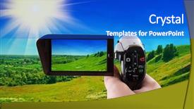  Presentation with green abstracts - PPT layouts having mountain video background - summer landscape of green valley background and a  colored foreground
