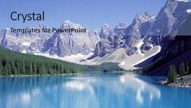  Presentation with mountain view - Colorful PPT layouts enhanced with mountain view backdrop and a light blue colored foreground