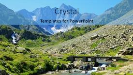  Presentation with park - PPT theme consisting of mountain-vignemale-in-the-national background and a light blue colored foreground