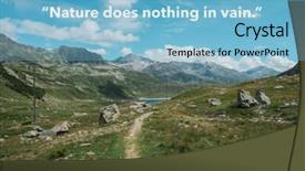  Presentation with philosopher - Cool new slide set with mountain wisdoms - inspirational quote by ancient greek backdrop and a light blue colored foreground