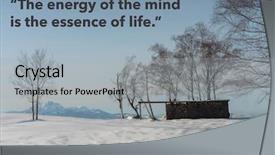  Presentation with philosopher - Theme having mountain wisdoms - inspirational quote by ancient greek background and a light gray colored foreground