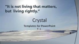  Presentation with philosopher - Amazing slide deck having mountain wisdoms - inspirational quote by ancient greek backdrop and a light blue colored foreground