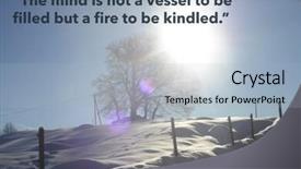  Presentation with philosopher - Slide deck with mountain wisdoms - inspirational quote by ancient greek background and a  colored foreground