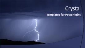  Presentation with radio tower - Cool new theme with mountain with radio tower backdrop and a navy blue colored foreground