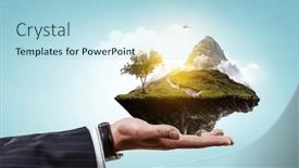  Presentation with snow mountain - 