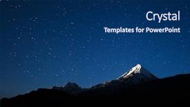  Presentation with himalaya - Slides having mountain with star in night background and a navy blue colored foreground