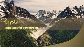  Presentation with rouen haute normandy france - Cool new PPT layouts with mountaineer guide - haute savoie mountain landscape france backdrop and a violet colored foreground