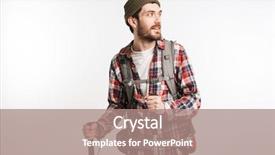  Presentation with young black couples hiking - Audience pleasing presentation consisting of mountaineering - portrait of a young man backdrop and a coral colored foreground