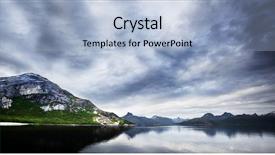  Presentation with save the ocean - Slide deck consisting of mountains and ocean in norway background and a  colored foreground