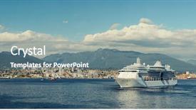  Presentation with vancouver city - Audience pleasing slide deck consisting of mountains and urban building backdrop and a gray colored foreground