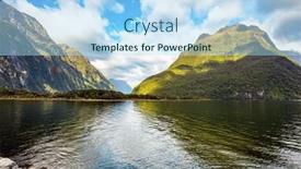  Presentation with magical - Slides with mountains-are-reflected background and a  colored foreground