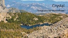  Presentation with rock climbing to top of mountain - Colorful PPT layouts enhanced with mountains around at autumn rocky backdrop and a light blue colored foreground