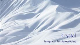  Presentation with snow mountain - Theme enhanced with mountains covered with fresh snow background and a sky blue colored foreground