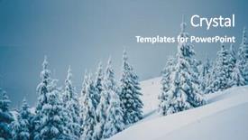  Presentation with happy new year 2022 - Cool new presentation theme with mountains explorer ice fog - fabulous frozen fir trees frosty backdrop and a  colored foreground