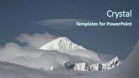  Presentation with japan beautiful landscape mountain fuji - Beautiful presentation theme featuring mountains explorer rocks ice clouds - beautiful mountain backdrop and a ocean colored foreground