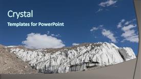  Presentation with china vs america - Beautiful theme featuring mountains explorer rocks ice clouds - landscape of the peak backdrop and a  colored foreground