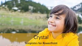  Presentation with vacation - Slide deck enhanced with mountains explorer rocks ice clouds - little boy enjoying in vacation background and a  colored foreground