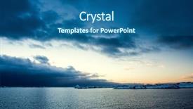  Presentation with sun blue sky and ocean - Audience pleasing slide deck consisting of mountains explorer rocks ice clouds - ocean and perfect sky backdrop and a  colored foreground