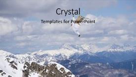  Presentation with extreme - Theme having mountains extreme winter sport alpine background and a light blue colored foreground
