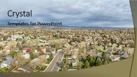  Presentation with property development apartment residential buildings - Beautiful PPT layouts featuring mountains foothills in background early backdrop and a light blue colored foreground