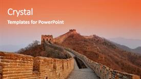  Presentation with mountains - PPT layouts with mountains in beijing china background and a coral colored foreground