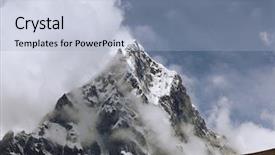  Presentation with everest - Cool new presentation with mountains in cloud nepal everest backdrop and a  colored foreground