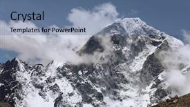  Presentation with everest - Amazing presentation design having mountains in cloud nepal everest backdrop and a  colored foreground