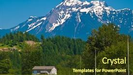  Presentation with british columbia - Beautiful theme featuring mountains in mission british columbia backdrop and a tawny brown colored foreground