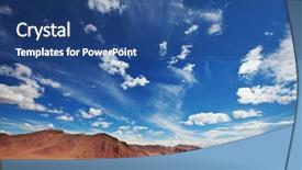  Presentation with mongolia - Colorful presentation theme enhanced with mountains in mongolia backdrop and a  colored foreground