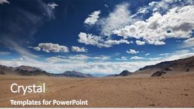  Presentation with mongolia - PPT theme having mountains in mongolia background and a coral colored foreground