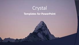  Presentation with himalaya - Theme featuring mountains-in-sagarmatha-region-himalaya background and a gray colored foreground