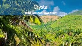  Presentation with area - Slides with mountains in the province of pinar del rio in cuba famous for its landscapes and for being a worldwide known tobacco growing area background and a teal colored foreground