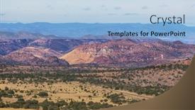  Presentation with season - PPT layouts consisting of mountains-in-the-rainy-season background and a light blue colored foreground