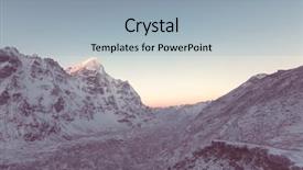  Presentation with mountain view california - Cool new PPT layouts with mountains kanchenjunga region himalayas nepal backdrop and a light blue colored foreground