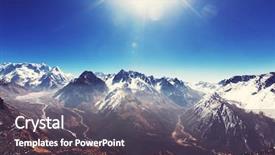  Presentation with region - Theme having mountains kanchenjunga region himalayas nepal background and a dark gray colored foreground