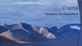 Presentation with canada - PPT theme enhanced with mountains-landscapes-above-arctic-circle background and a light blue colored foreground