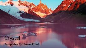  Presentation with america - Cool new presentation theme with mountains landscapes in south america backdrop and a violet colored foreground