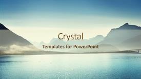  Presentation with thank you mountains - Slide set having mountains lofoten islands norway background and a cream colored foreground