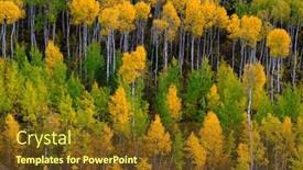  Presentation with fall mountains - PPT theme having mountains-mountainside-wilderness-forest background and a tawny brown colored foreground