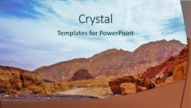  Presentation with israel - Presentation theme having mountains of eilat israel gorgeous background and a sky blue colored foreground