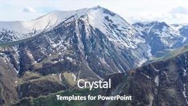  Presentation with mountains - Cool new slides with mountains of the greater backdrop and a dark gray colored foreground