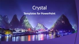  Presentation with china fmcg - Presentation theme having mountains on the li river background and a  colored foreground