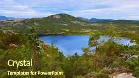  Presentation with preachers - Beautiful PPT layouts featuring mountains on the way to the preachers pulpit rock in fjord lysefjord - norway - nature and travel background backdrop and a tawny brown colored foreground