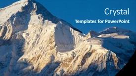  Presentation with oyo - PPT layouts having mountains-peak-cho-oyo background and a ocean colored foreground