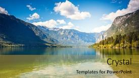  Presentation with mountain and couples - Beautiful presentation featuring mountains rivers - fantastic mountain lake in triglav backdrop and a gold colored foreground