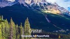  Presentation with waterfalls - Presentation theme featuring mountains-rivers-and-waterfalls-make background and a navy blue colored foreground