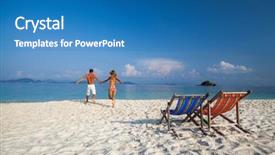  Presentation with catholic couple silhouette of young - Theme with mountains running water - young couple runs into tropical background and a teal colored foreground